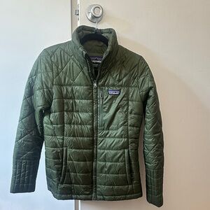 Patagonia Womens Radlie Green Puffer Jacket